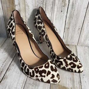 INC International Concepts Leopard Print Pony Hair Pointed Toe Heels